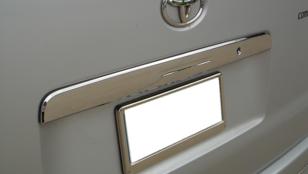 Rear Tailgate Trunk Lid Cover Chrome For Toyota Hiace Commuter Van 2005