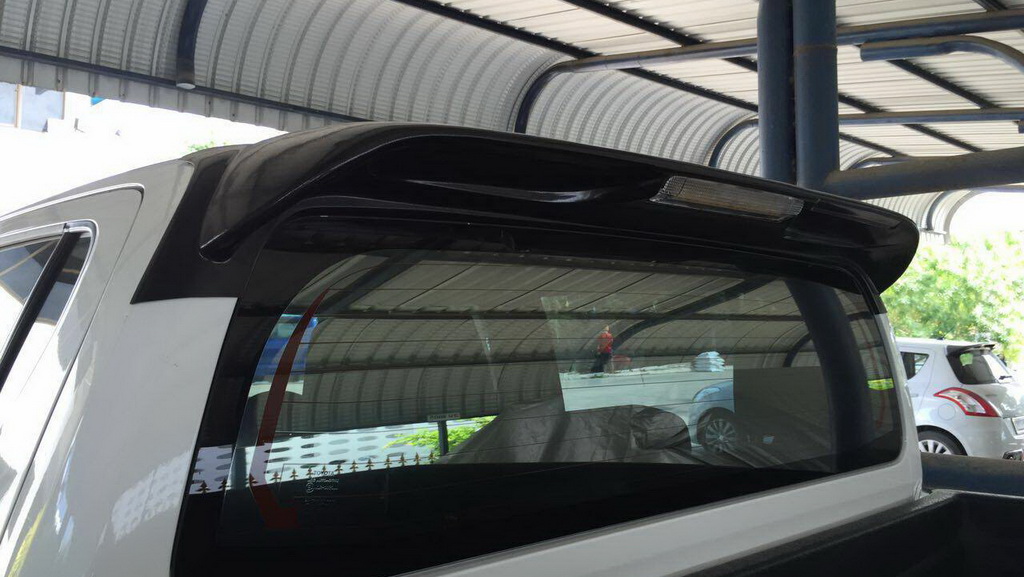Rear Roof Spoiler Trim + Break Light for Toyota Hilux Revo