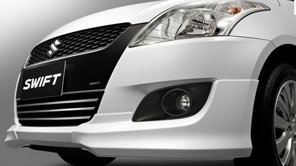 Front Side Skirt V2 RS Style Painted 2Pc Fits Suzuki Swift Hatchback 12