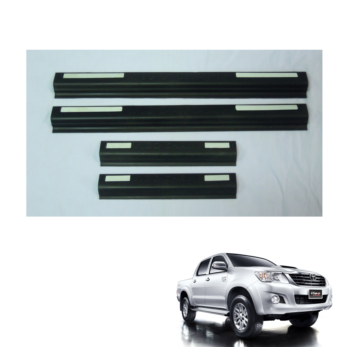 WFbag 4 Pcs Car Door Sill Protector for Mitsubishi ASX 2011-2020 Car Door Sill Cover Protection Trim Scuff Pedal Threshold Cover Protection Trim Accessories