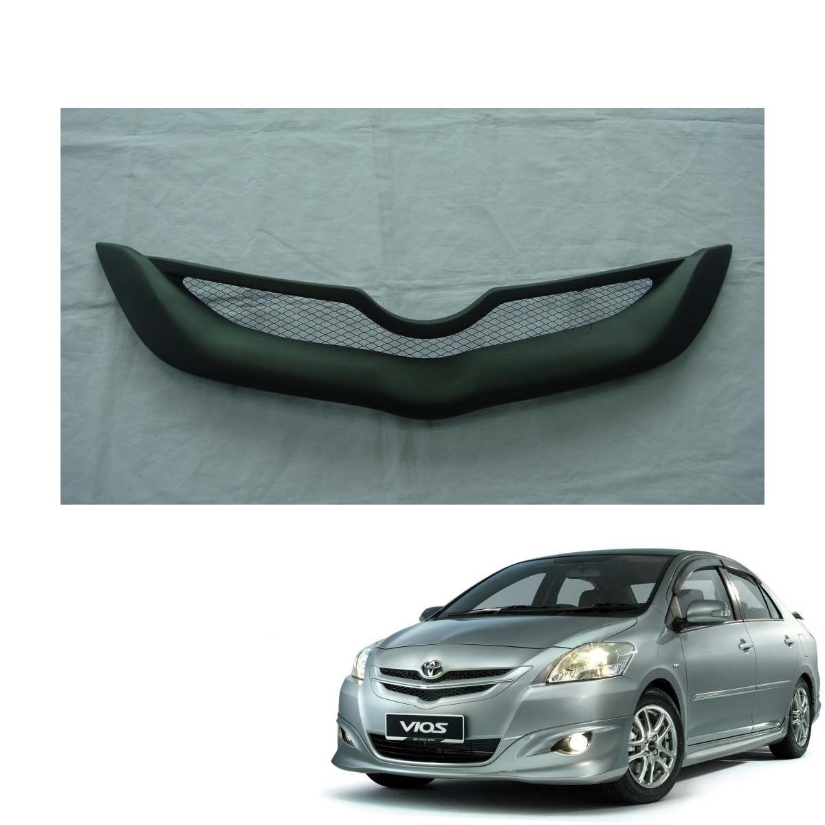For Toyota Vios Yaris Sedan Belta 07 -2010 13 Front Grill Grille Net ...