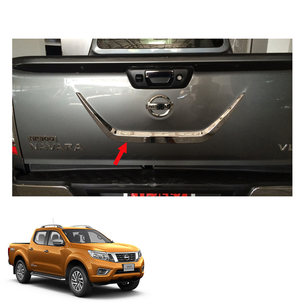 Tail Gate Accent Tailgate Chrome for Nissan NP300 Navara Frontier 2015