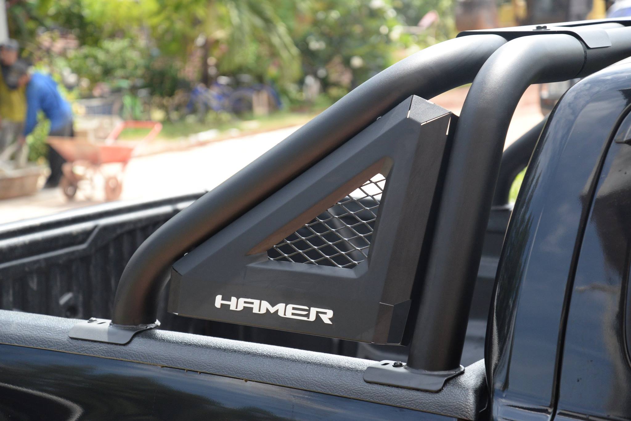 Roll Bar Steel Net Hamer Knight Matte Black Trim For Ford Ranger T6