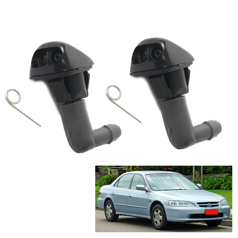 Pair Jet Nozzle Windshield Washer Fits Honda Accord 1998 1999 2000 2001