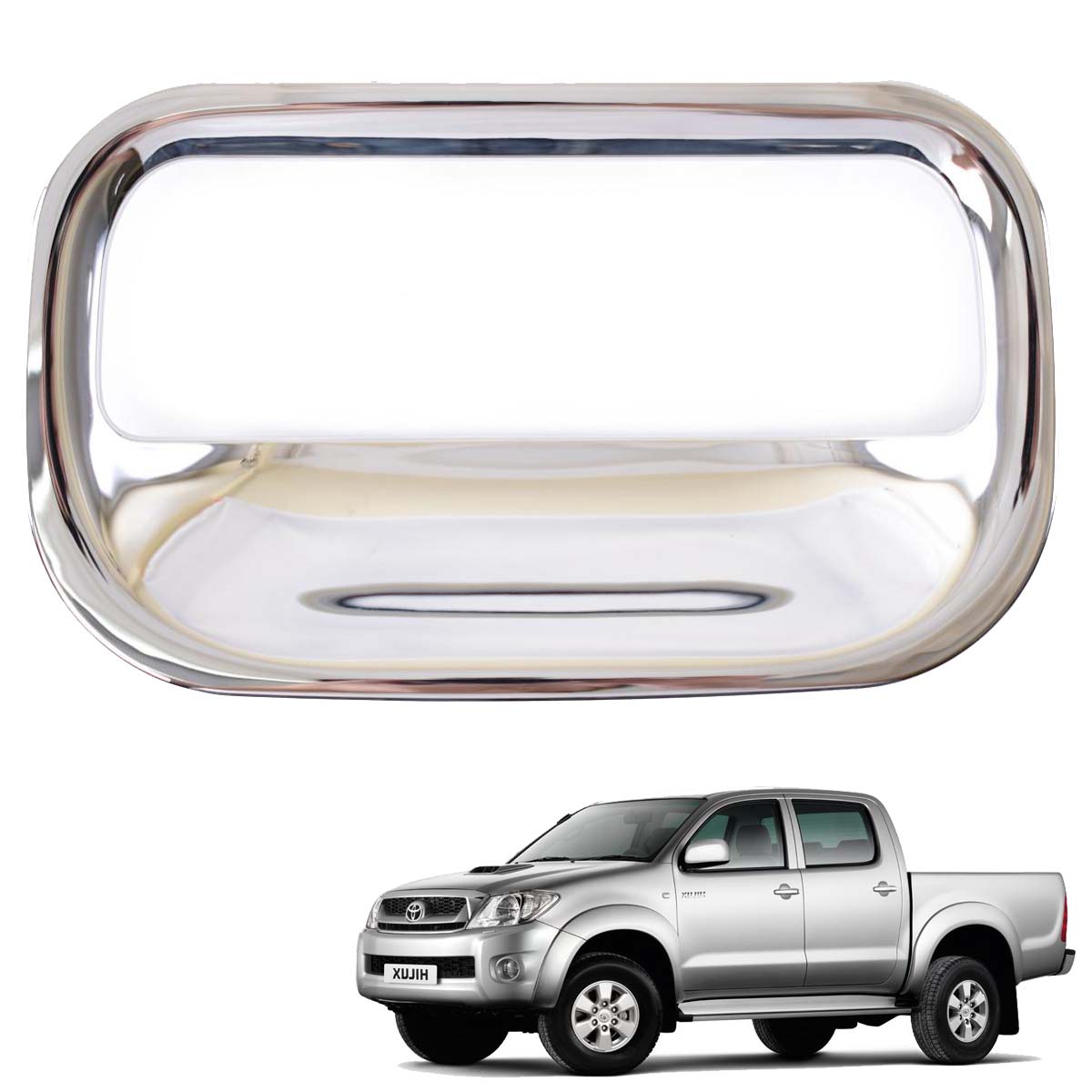 Tailgate Door Handle Cover Chrome Trim Fits Toyota Hilux Vigo 2004