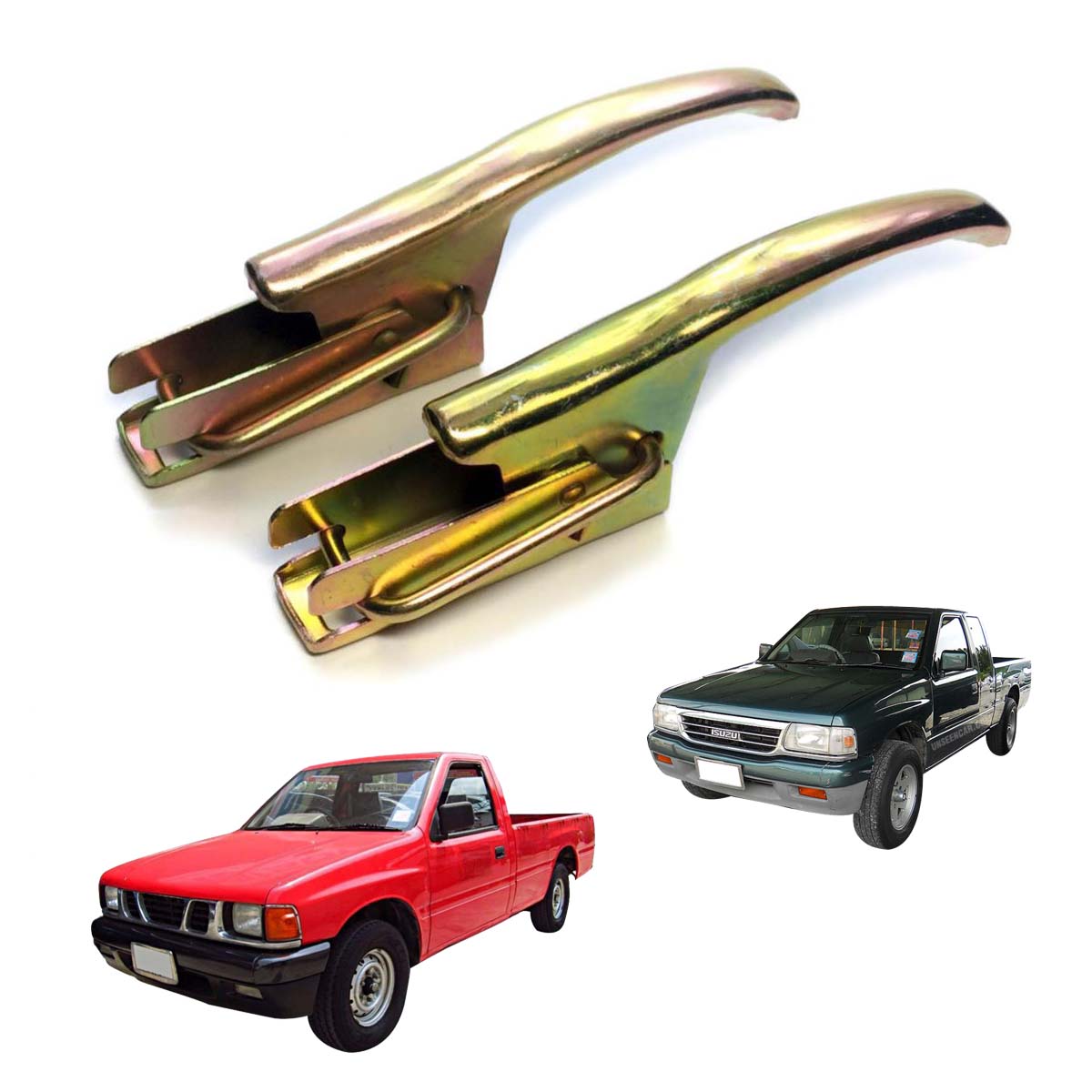 Pair Rear Tailgate Handle Lock 2 Pc For Isuzu Holden Pickup KBZ TFR
