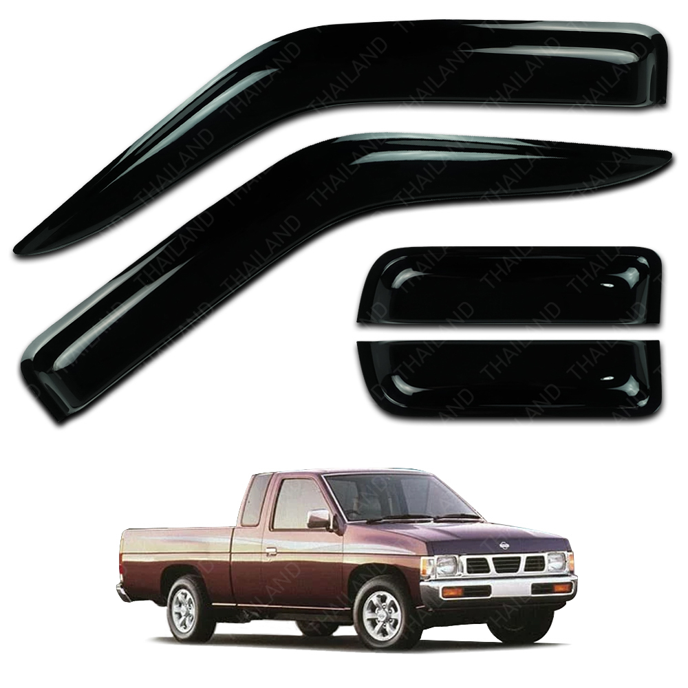 Wind Deflector Weather Guard Black For Nissan Big M D21 Pickup Cab 2 Doors 95-97