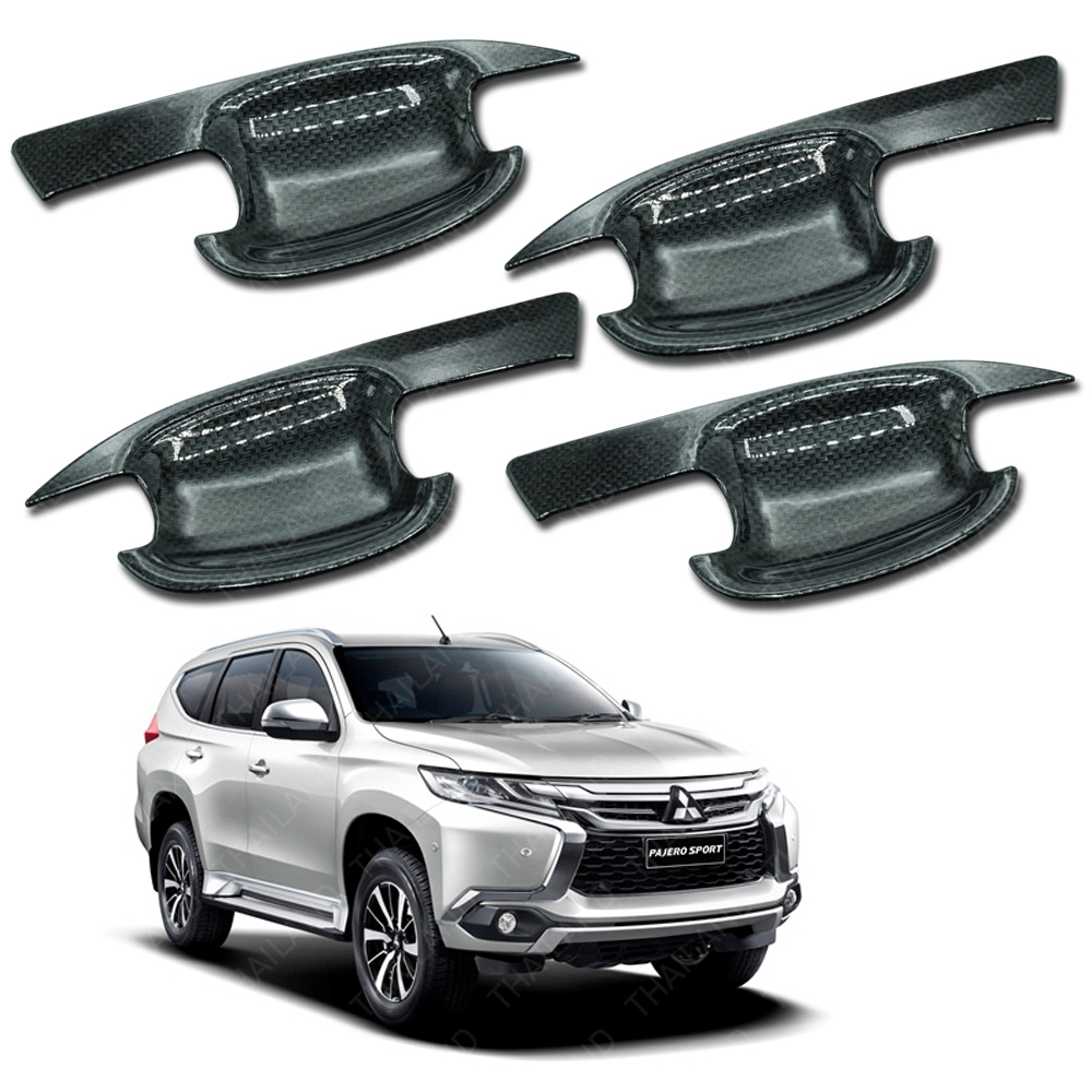 Mitsubishi Pajero Montero Sport Doors Handle Bowl Inner Black Carbon