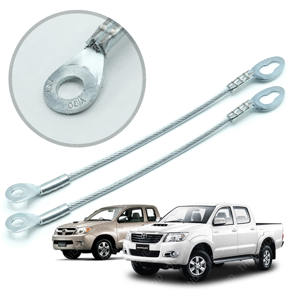 Rear Tailgate Tail Gate Wire Cable Silver 2Pc For Toyota Hilux Vigo 2005 2014 eBay