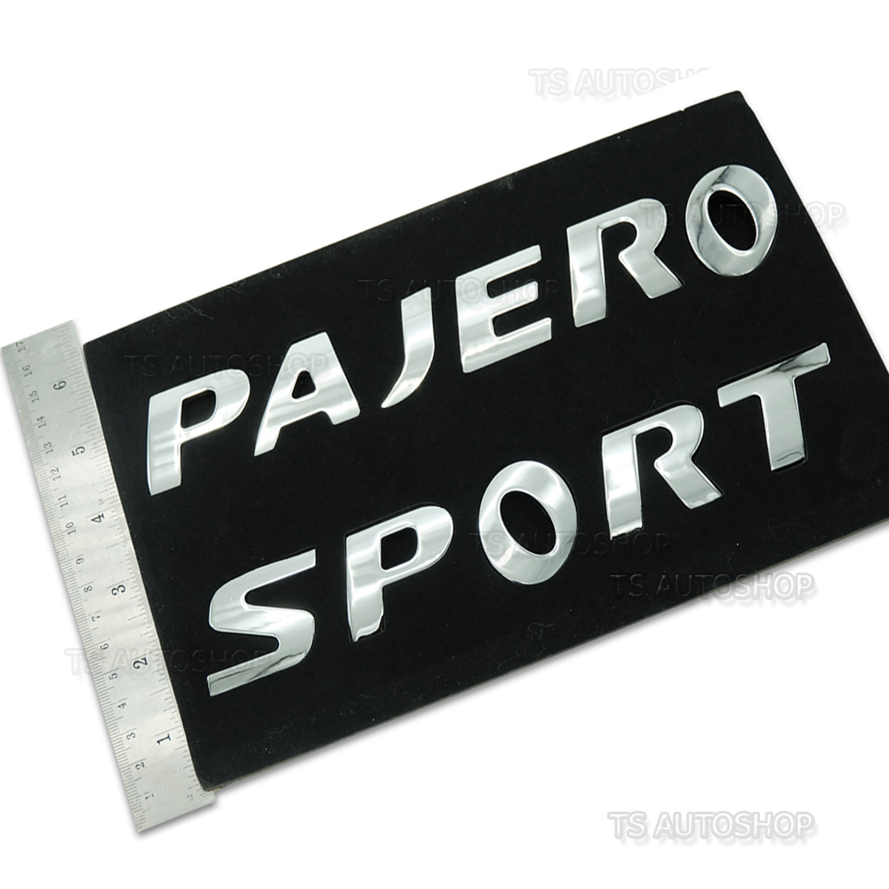 Metal Emblem PAJERO SPORT Black Chrome For Mitsubishi Pajero Sport 2015