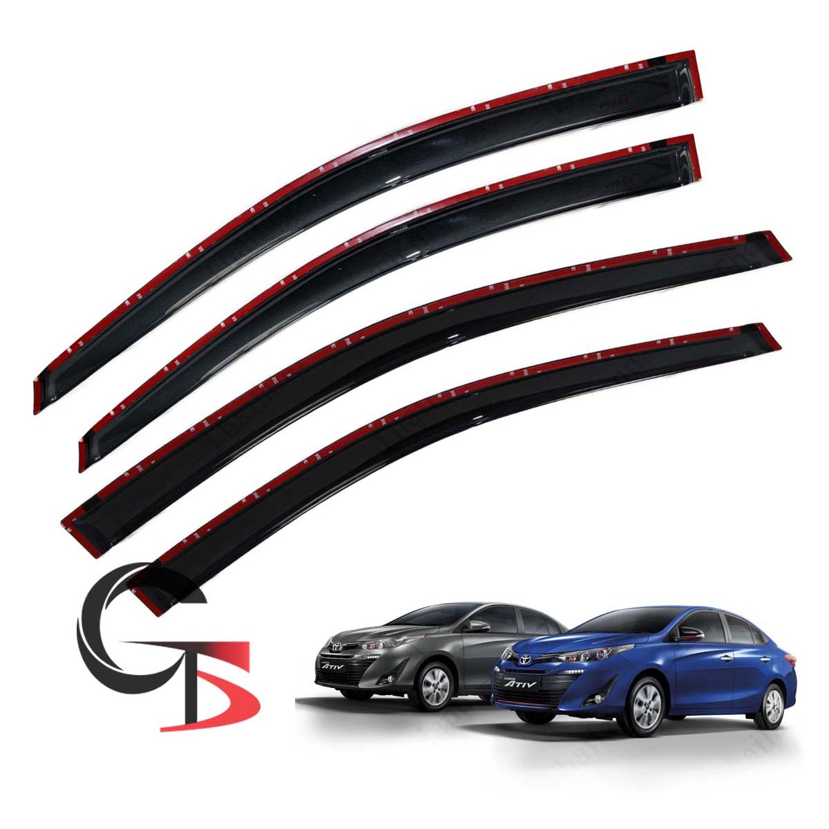Visor Wind Deflector Weather Guard Black For Toyota Yaris Hatchback 2017 2018 Visor Wind Deflector Weather Guard Black For Toyota Yaris Hatchback 2017 2018