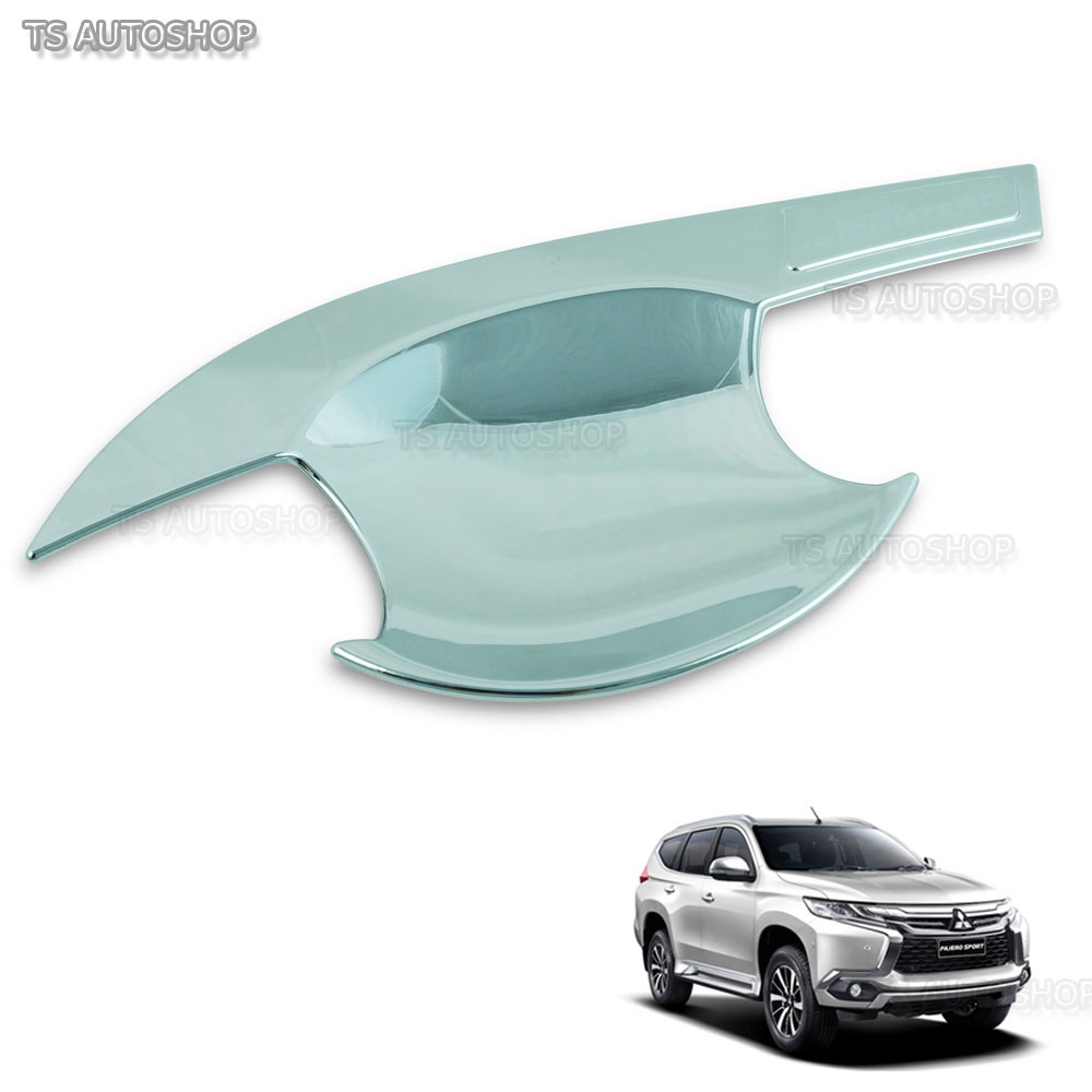 Chrome Bowl Insert Handle Hand Cover For Mitsubishi Montero Sport Suv 2016 2017
