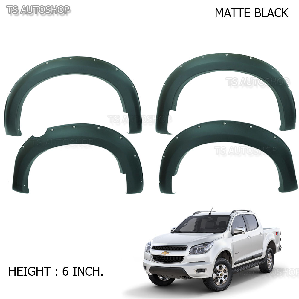 Fender Flares Wheel Arch Matte Black Fit Chevrolet Holden Colorado 2012