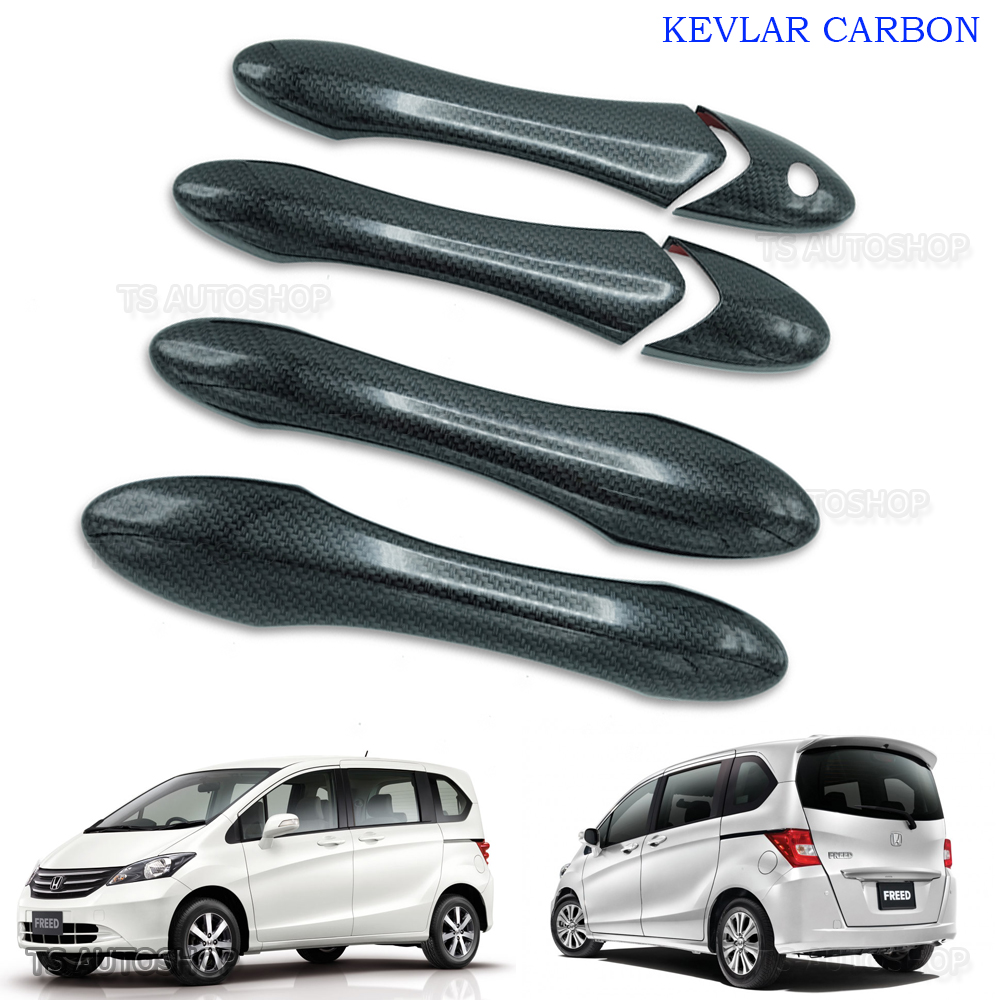 NEW CHROME DOOR HAND HANDLE INSERT BOWL COVER TRIM FOR HONDA FREED 2010-2014