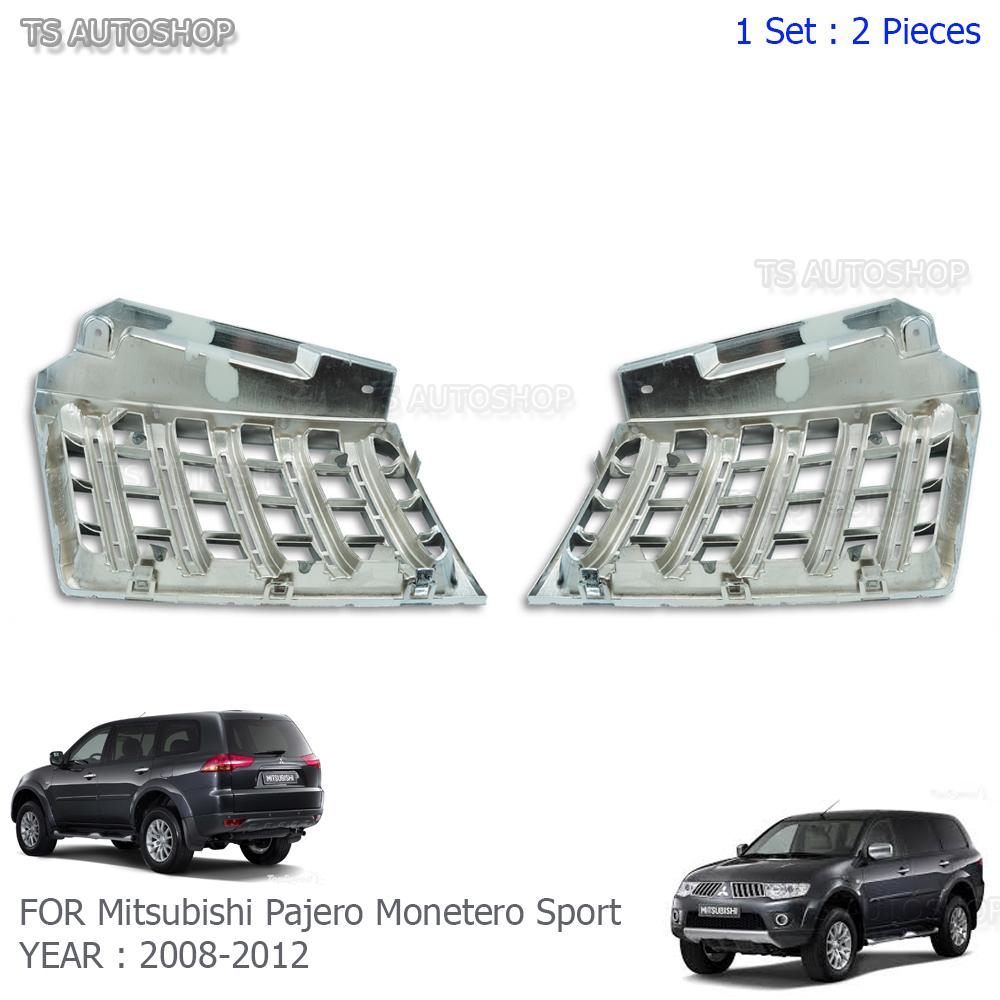 Front Chrome Grill Grille Fit Mitsubishi Pajero Montero Sport 2008