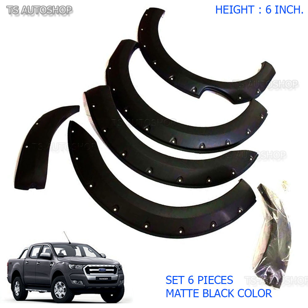6Inch Fender Flares Wheel Arch OffRoad Ford Ranger 4dr T6 Px Wildtrak