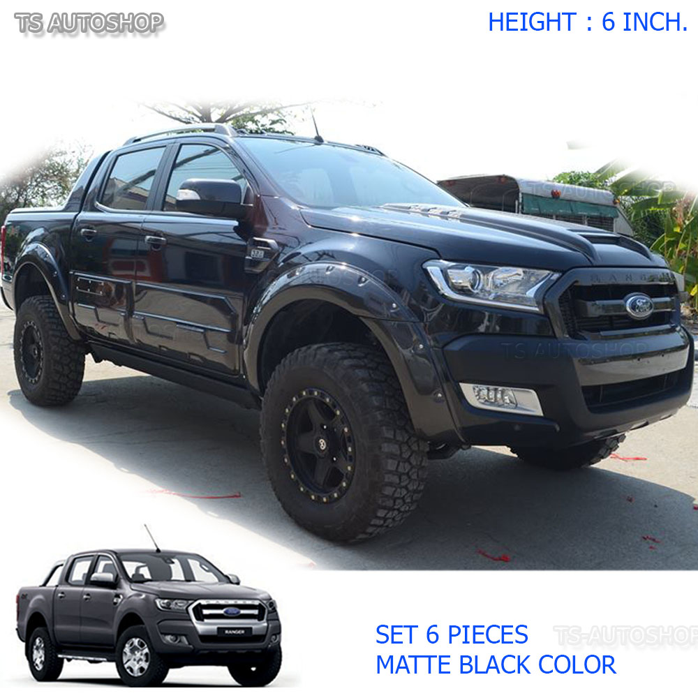 6inch Off Road Fender Flares Wheel Arch Ford Ranger 4 Door Mk2 6inch Off Road Fender Flares Wheel Arch Ford Ranger 4 Door Mk2 Facelift 2016 17