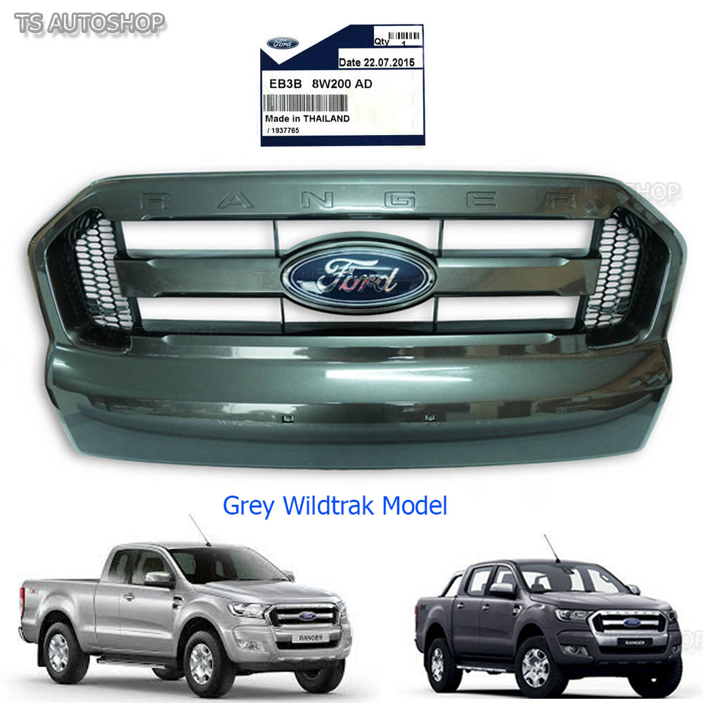 Grey Wildtrak Front Grill Facelift Ford Ranger Px2 Mk2 Truck 15 16 Genuine Ebay