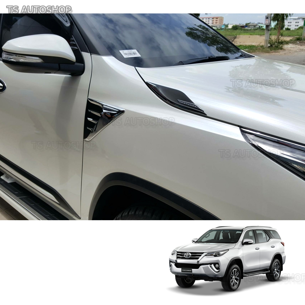 Side Vent Hood Fitt Chrome Garnish Cover Guards For Toyota