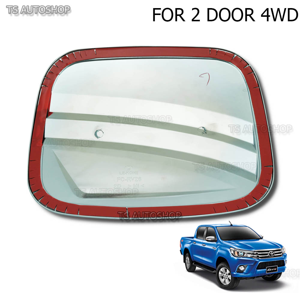 TOYOTA HILUX REVO 2015-2017 CHROME FUEL OIL TANK CAP DOOR COVER
