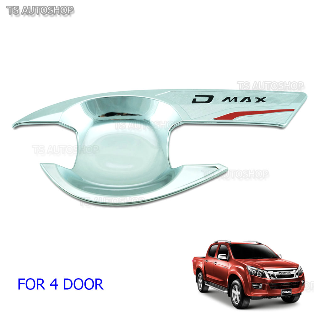 Chrome 4dr Bowl Housing Handle Cover Fit Isuzu Dmax D Max V Cross