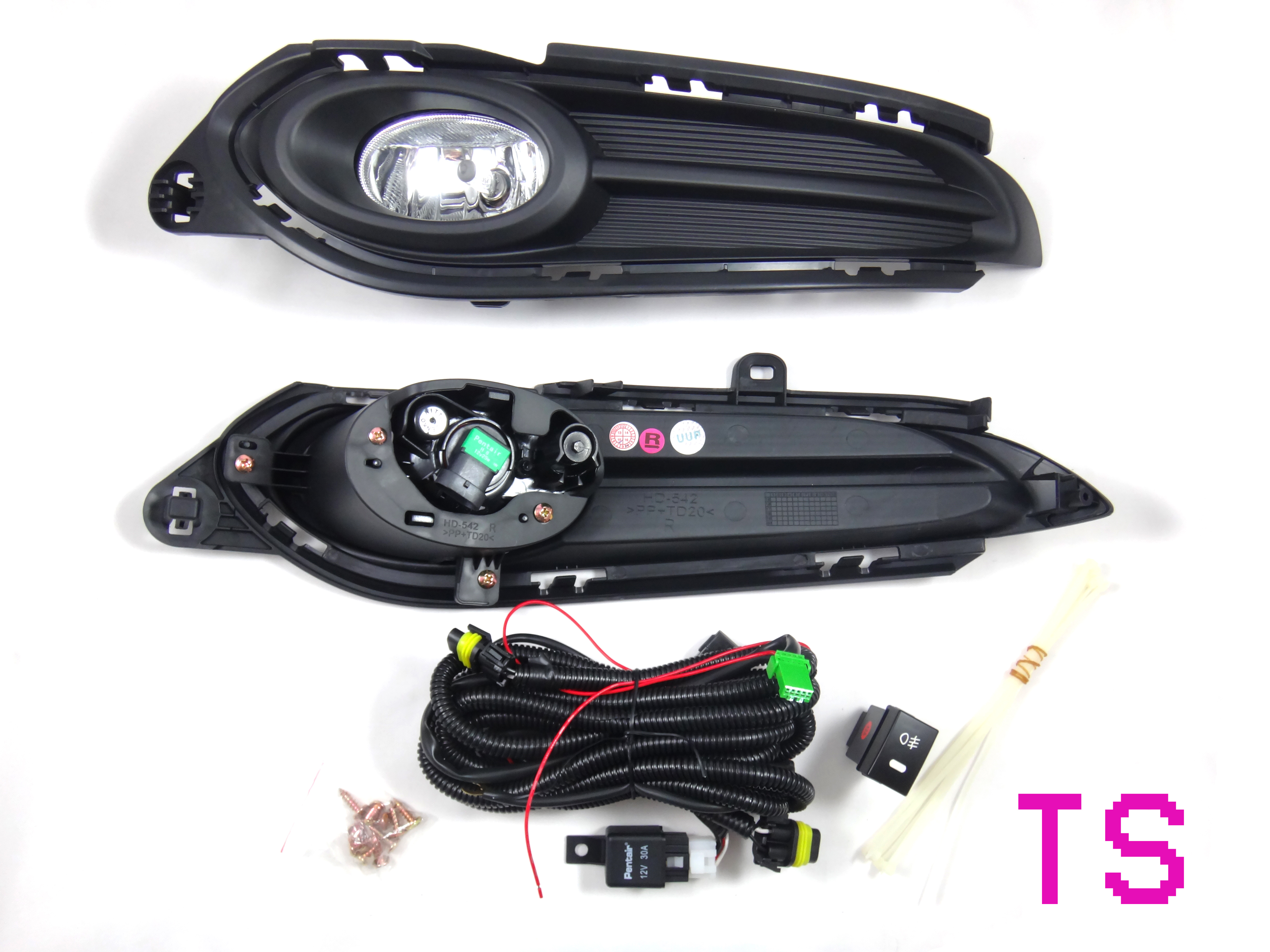SET BLK KITS RH+LH SPOT LIGHT FOG LAMP FOR HONDA HRV VEZEL HATCHBACK 20152016 eBay