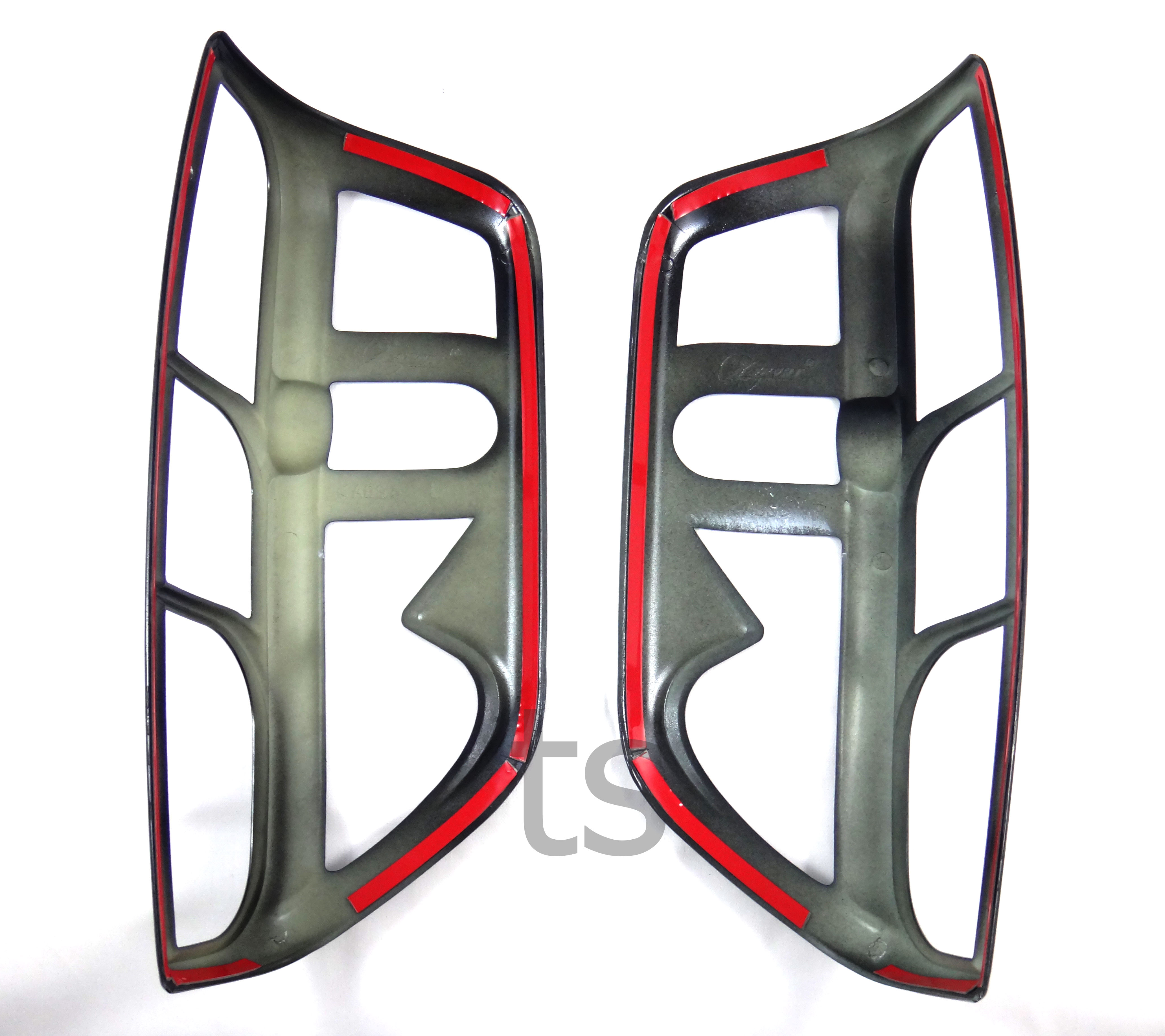 BLACK GLOSS REAR TAIL LIGHT LAMP COVER FOR NISSAN FRONTIER NAVARA D40