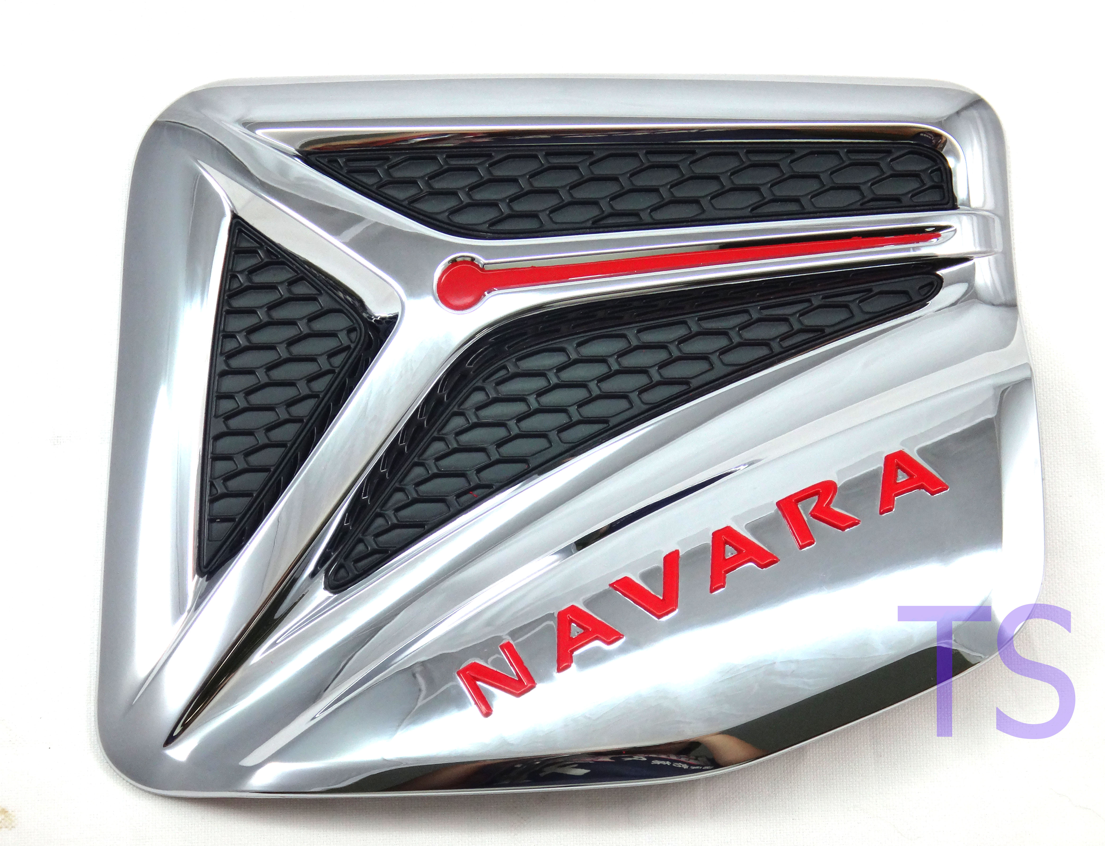 Fitt Chrome Black Fuel Oil Tank Cap Cover Fit Nissan Navara D23 4 Door