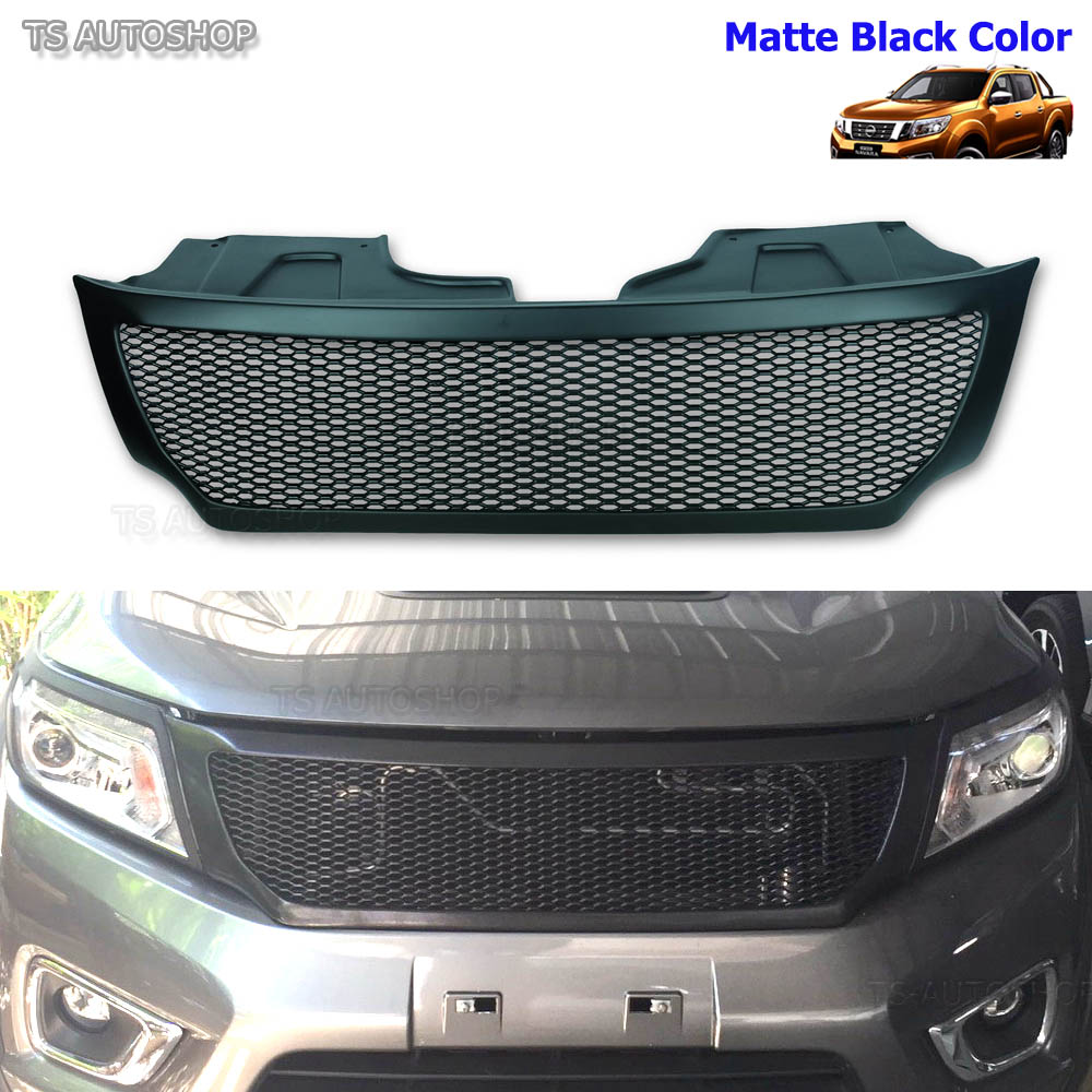 Front Grill Black Net Grille Fit Nissan Frontier Navara Ute Np300 2015