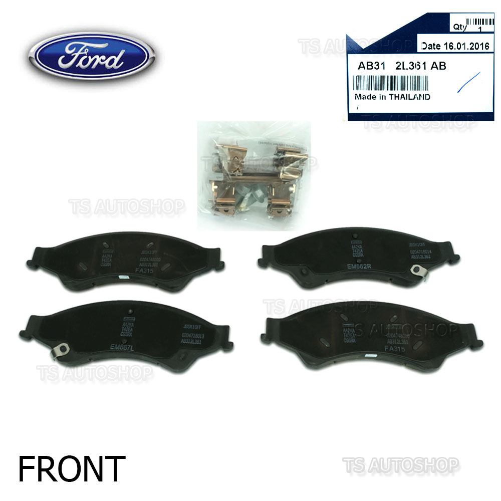 Set Front Brake Pads Fits Ford Ranger Px T6 2.2 3.2 Dt 2012 13 2014