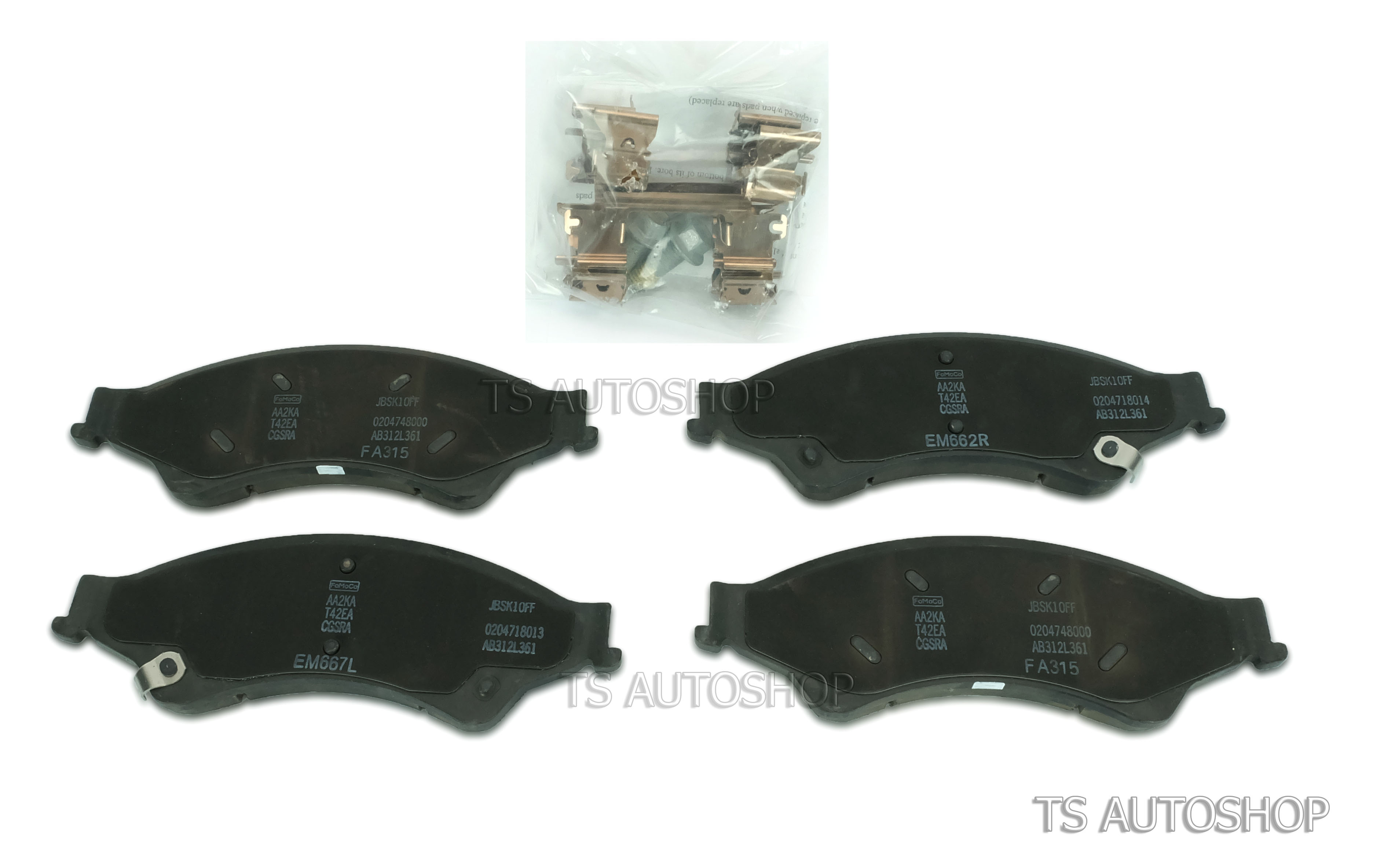 Genuine Set Front Brake Pad Fits Ford Ranger Mk2 Facelift Px Wildtrak