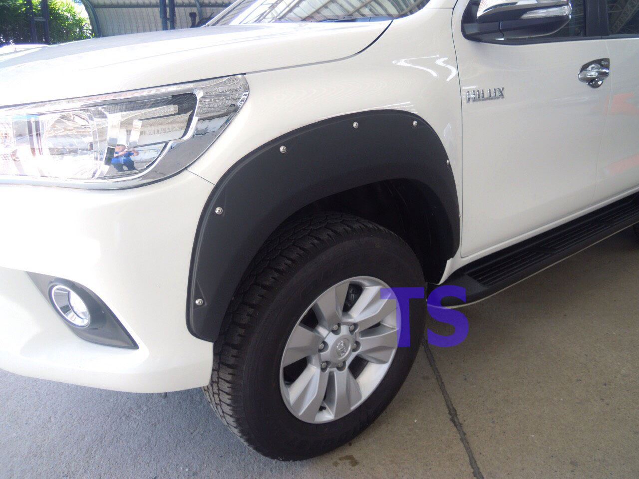 Matte Black Fender Flears Wheel 4Dr Arches Fit Toyota Hilux Revo M70 Sr5 2016-17