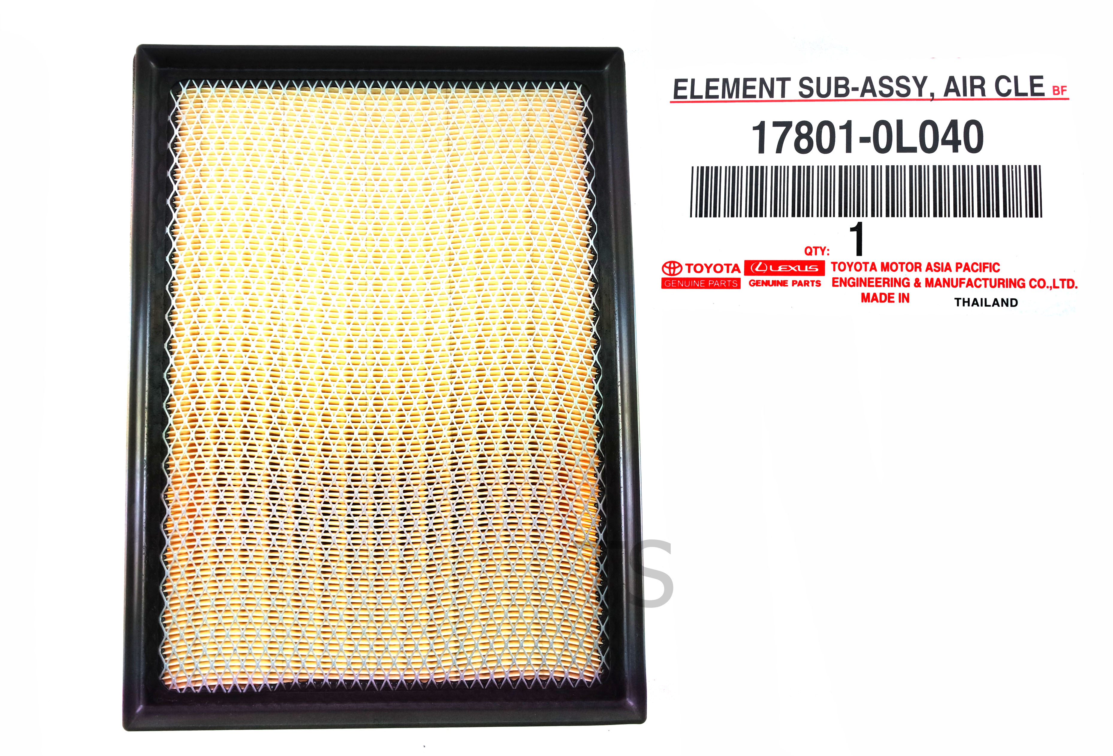 Toyota hilux k&n air filter