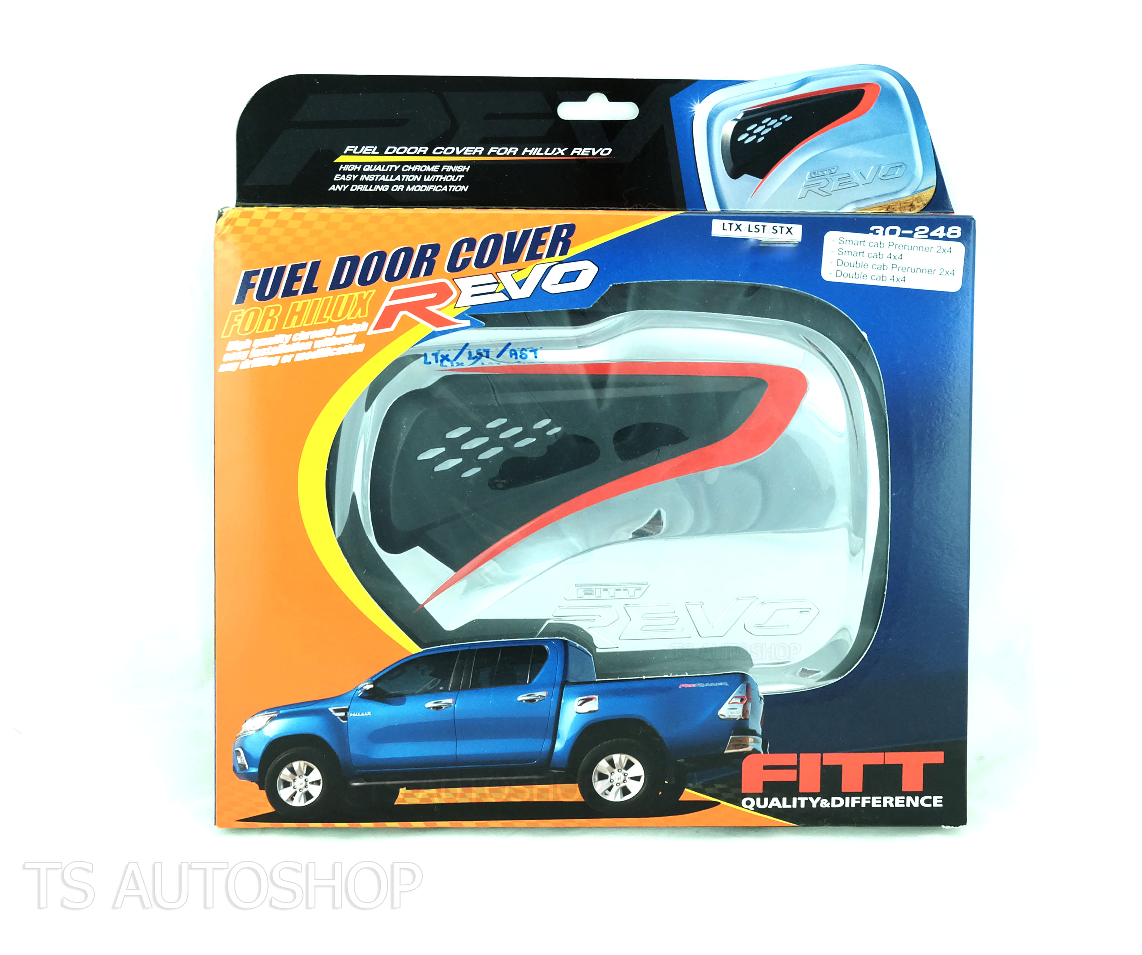 Chrome Oil Fuel Cap Tank Door Cover Fit Toyota Hilux Revo 4x4 Sr5 M70 M80 2016
