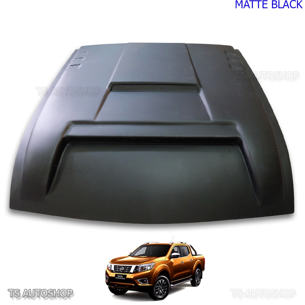 Matte Black Front Hood Scoop Cover For Nissan Navara Frontier