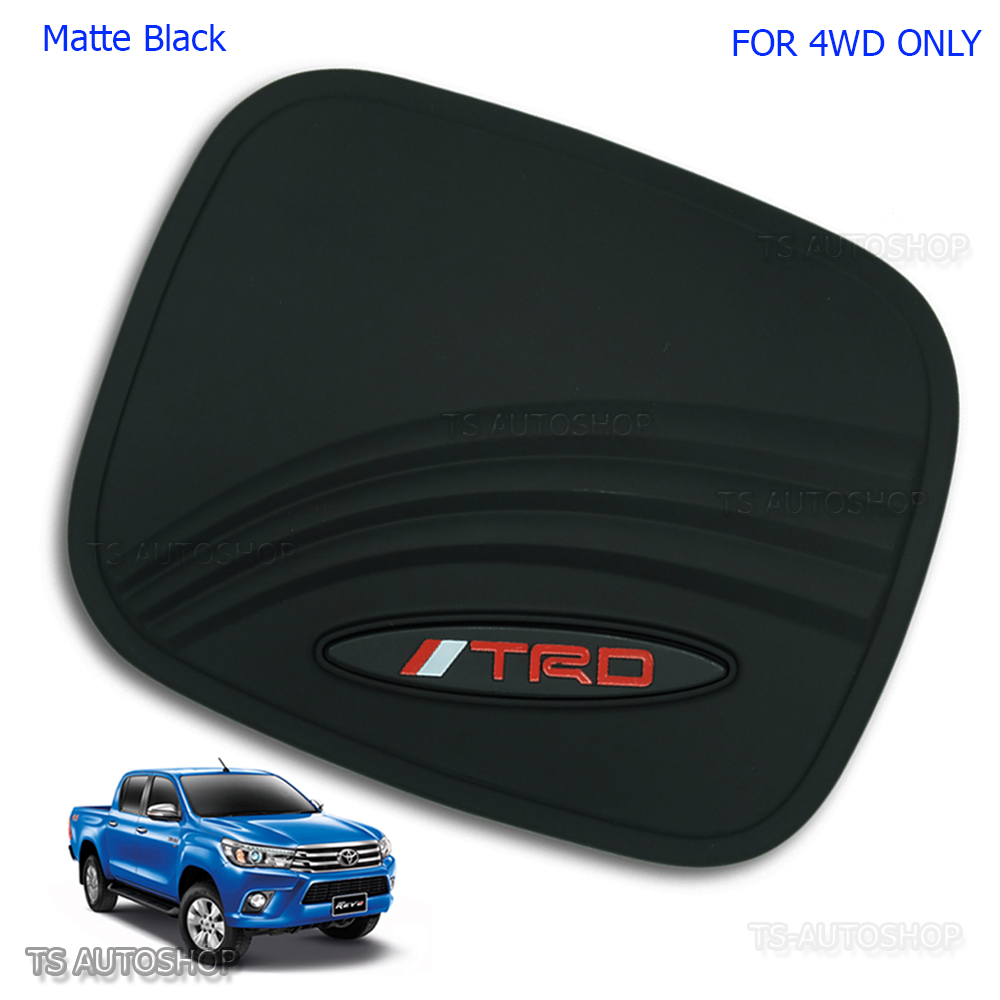 Chrome Oil Fuel Cap Tank Door Cover Fit Toyota Hilux Revo 4x4 Sr5 M70 M80 2016