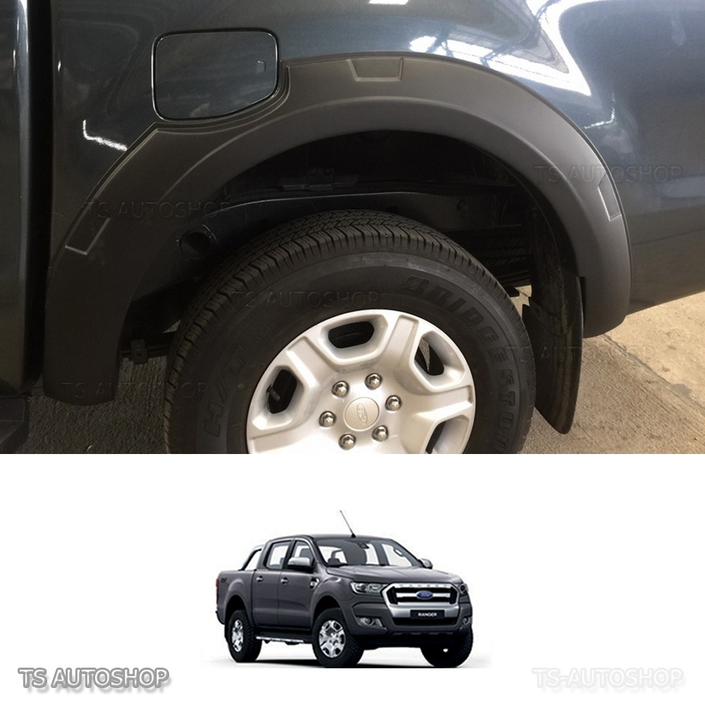 2015 17 For Ford Ranger 4 Door MK2 UTE Slim Matte Black Fender Flares