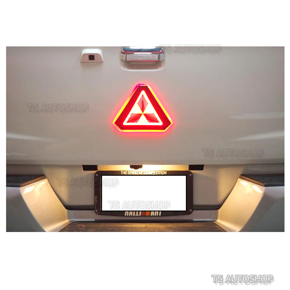 For Mitsubishi Triton L200 2015 16 LED Logo Light Tailgate Rear Back Emblem FITT